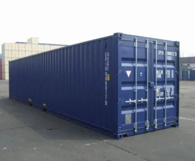 Used 45t, high-volume shipping container suitable for cargo transport